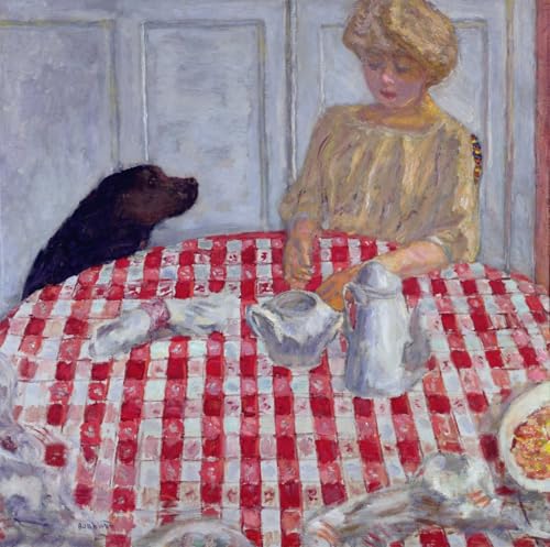 ARToPHIIU Modern Wandbilder Poster Wandbilder Leinwand Bilder Druck Die rot Karierte Tischdecke oder das dogs dinner von pierre bonnard Leinwand Ölgemälde für Office Home Decor 60x90cm ARToPHIIU Modern Wandbilder Poster Wandbilder Leinwand Bilder Druck Die rot Karierte Tischdecke oder das dogs dinner von pierre bonnard Leinwand Ölgemälde für Office Home Decor 60x90cm von ARToPHIIU