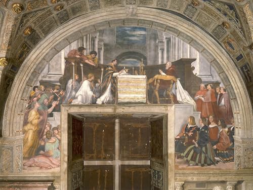 ARToPHIIU Modern Wandbilder Poster Wandbilder Leinwand Bilder Druck Misa de bolsena von raffaello sanzio Raffael Leinwand Ölgemälde für Office Home Decor 60x90cm von ARToPHIIU
