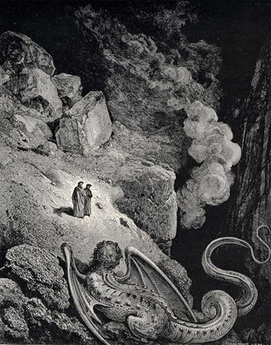 ARToPHIIU Modern Wandbilder Poster Wandbilder Leinwand Bilder Druck der Inferno Cantoline Gustave Dore Leinwand Ölgemälde für Office Home Decor 60x90cm ARToPHIIU Modern Wandbilder Poster Wandbilder Leinwand Bilder Druck der Inferno Cantoline Gustave Dore Leinwand Ölgemälde für Office Home Decor 60x90cm von ARToPHIIU