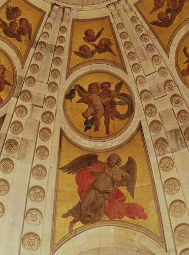 ARToPHIIU Wandbilder Drucke Poster Grafti Leinwanddruck Detail von Angels From the Dome Built Wall Painting Detail von Philippe De Champaigne für Wohnzimmerdekoration 60x90cm von ARToPHIIU