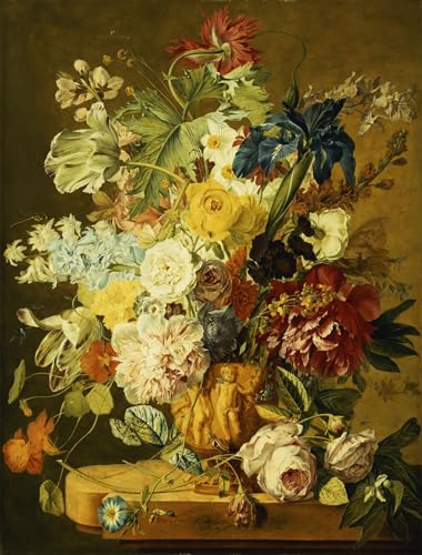 ARToPHIIU Wandkunst Dekorative Gemalde Kunst Poster Leinwanddruck Malerei Andere Blumen in einer geschnitzten Urne auf einem Steinsims von Jan Van Huysum Leinwand Druck für Heimtextilien 60x90cm ARToPHIIU Wandkunst Dekorative Gemalde Kunst Poster Leinwanddruck Malerei Andere Blumen in einer geschnitzten Urne auf einem Steinsims von Jan Van Huysum Leinwand Druck für Heimtextilien 60x90cm von ARToPHIIU