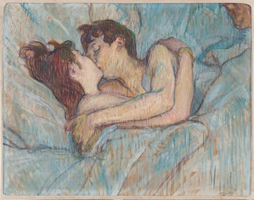 ARToPHIIU Wandkunst Dekorative Gemalde Kunst Poster Leinwanddruck Malerei In bett der kuss von henri de toulouse lautrec Leinwand Druck für Heimtextilien 60x90cm ARToPHIIU Wandkunst Dekorative Gemalde Kunst Poster Leinwanddruck Malerei In bett der kuss von henri de toulouse lautrec Leinwand Druck für Heimtextilien 60x90cm von ARToPHIIU