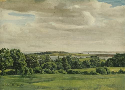 ARToPHIIU Wandkunst Dekorative Gemalde Kunst Poster Leinwanddruck Malerei Landschaft in Holstein von Adolf Vollmer Leinwand Druck für Heimtextilien 60x90cm ARToPHIIU Wandkunst Dekorative Gemalde Kunst Poster Leinwanddruck Malerei Landschaft in Holstein von Adolf Vollmer Leinwand Druck für Heimtextilien 60x90cm von ARToPHIIU