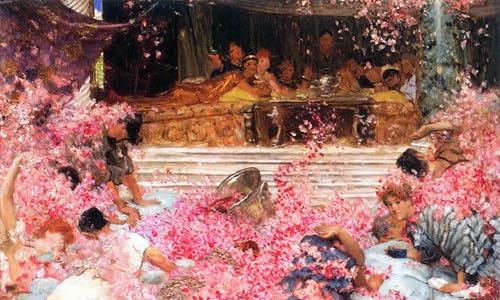 ARToPHIIU Wandkunst Dekorative Gemalde Kunst Poster Leinwanddruck Malerei Studie Zu Den Rosen Von Heliogabalus Von Lawrence Alma-tadema Leinwand Druck für Heimtextilien 60x90cm von ARToPHIIU