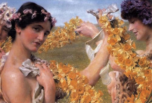ARToPHIIU Wandkunst Dekorative Gemalde Kunst Poster Leinwanddruck Malerei Wenn die Blumen zurückkehren Lawrence Alma-tadema Leinwand Druck für Heimtextilien 60x90cm ARToPHIIU Wandkunst Dekorative Gemalde Kunst Poster Leinwanddruck Malerei Wenn die Blumen zurückkehren Lawrence Alma-tadema Leinwand Druck für Heimtextilien 60x90cm von ARToPHIIU