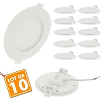 Arum Lighting - 10er Set Einbaustrahler led Panel Extraflach 5W Eq 40W Température de Couleur: Blanc Chaud 3000K von ARUM LIGHTING