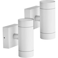 Arum Lighting - 2er-Set Außenwandleuchten white venice Doppelstrahl GU10 IP54 Arum Lighting - 2er-Set Außenwandleuchten white venice Doppelstrahl GU10 IP54 von ARUM LIGHTING