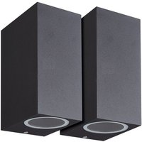 Arum Lighting - 2er-Set manathan Schwarze Außenwandleuchten Rechteckiger Doppelstrahler GU10 IP54 Arum Lighting - 2er-Set manathan Schwarze Außenwandleuchten Rechteckiger Doppelstrahler GU10 IP54 von ARUM LIGHTING