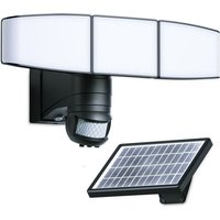 Arum Lighting - 1000 Lumen schwarzer Multi-Winkel-3-Kopf-Solar-LED-Scheinwerfer von ARUM LIGHTING