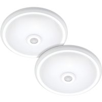 Arum Lighting - 2er Set Deckenleuchten Bewegungsmelder IP20 12W led clark naturweiß Température de Couleur: Blanc neutre 4000K von ARUM LIGHTING