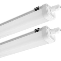 Arum Lighting - Set mit 2 wasserdichten LED-Streifen Panama 120 cm 40 w IP65 miteinander verbindbar Température de Couleur: Blanc neutre 4000K von ARUM LIGHTING