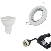 Set aus 50 weiß orientierbaren Downlight mit GU10 led 5W eq 40W Farbtemperatur: Kaltes Weiß 6000K Set aus 50 weiß orientierbaren Downlight mit GU10 led 5W eq 40W Farbtemperatur: Kaltes Weiß 6000K von ARUM LIGHTING
