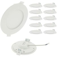 Set mit 10 extraflachen LED-Einbaustrahlern 5W Eq 40W Farbtemperatur: CCT von ARUM LIGHTING
