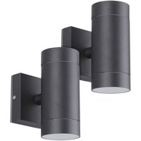 Arum Lighting - Set mit 2 schwarzen Wandleuchten venice Exterior Double Beam GU10 IP54 Arum Lighting - Set mit 2 schwarzen Wandleuchten venice Exterior Double Beam GU10 IP54 von ARUM LIGHTING