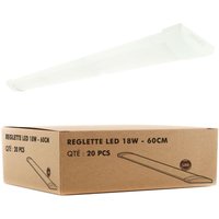 Arum Lighting - 20 extraflache LED-Lichtleisten line 16W IP40 1800Lm 60cm Température de Couleur: Blanc neutre 4000K von ARUM LIGHTING