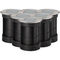 Set mit 6 Einbaustrahlern IP67 canyon pro edelstahl 304 GU10 + automatischer Anschluss Set mit 6 Einbaustrahlern IP67 canyon pro edelstahl 304 GU10 + automatischer Anschluss von ARUM LIGHTING