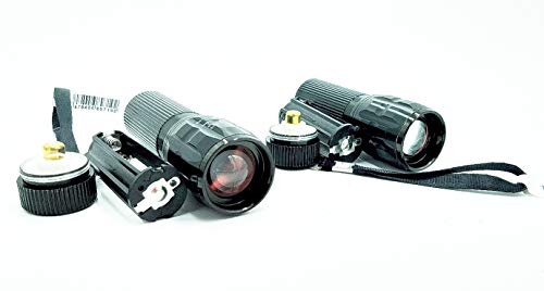ARUNDEL SERVICES EU 2 x Mini-Sicherheits-LED-Taschenlampen mit 3 x AAA-Zoom oder 18650 Metallbeleuchtung (Batterien nicht im Lieferumfang enthalten). Nachtlicht von ARUNDEL SERVICES EU