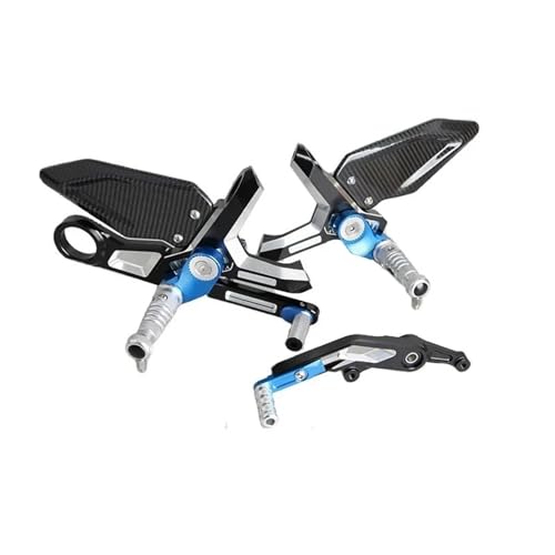 ARUPMN Carbon Fiber 2020 Fußstützen Pedal Kits Fit Für BMW S1000RR S 1000RR S1000 RR 2021 2022 Motorrad Fußrastenanlage Fußstütze Peg(Sliver pedal) von ARUPMN