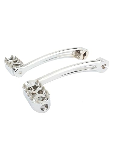 ARUPMN Ferse Kappe Schalthebel Getriebe Shifter Pegs Fit Für Harley Touring Road King Street Electra Glide Softail Schlank Fat Boy FLRT(Chrome) von ARUPMN