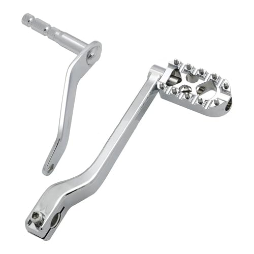 ARUPMN Motorrad Schalthebel Shifter Pegs Ferse Toe Pedal Vorwärts Kontrollen Fit Für Harley Softail Heritage Breakout 114(D-Chrome) von ARUPMN