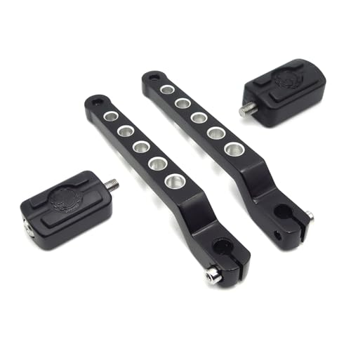 ARUPMN Motorradteile Fersenkappen-Schalthebel Totenkopf-Schalthebel passend für Harley Davidson HD Touring Road King Chrom(268-009B 053x2XIN-BK) von ARUPMN