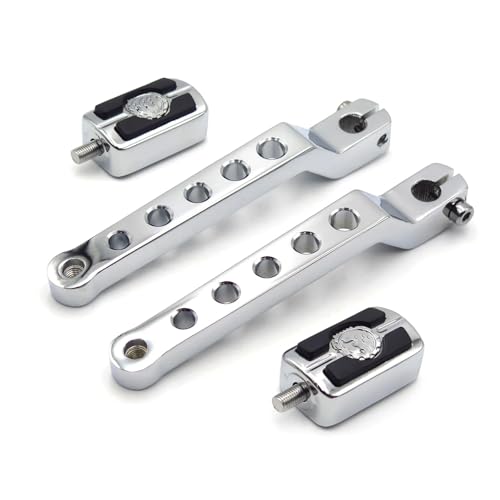 ARUPMN Motorradteile Fersenkappen-Schalthebel Totenkopf-Schalthebel passend für Harley Davidson HD Touring Road King Chrom(268-009B 053x2XIN-CD) von ARUPMN