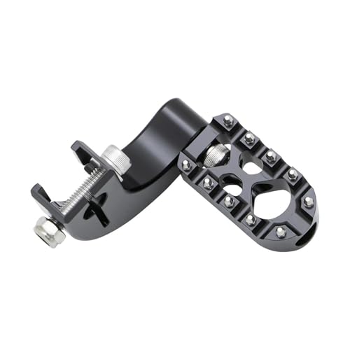 ARUPMN Passend für Harley Softail Fat Boy Breakout Street Bob Low Rider ST/S Motorrad-Fußrasten Fersen-Zehen-Schalthebel mit Schalthebel(C-Black) von ARUPMN