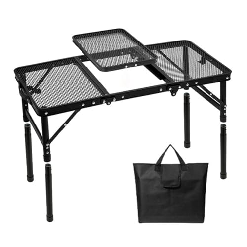 ARVALOLET IGT Marken Klapptisch Höhenverstellbar Tragbarer Camping-und Picknicktisch aus Aluminium for Outdoor Strand Grill von ARVALOLET