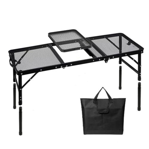 ARVALOLET IGT Marken Klapptisch Höhenverstellbar Tragbarer Camping-und Picknicktisch aus Aluminium for Outdoor Strand Grill von ARVALOLET