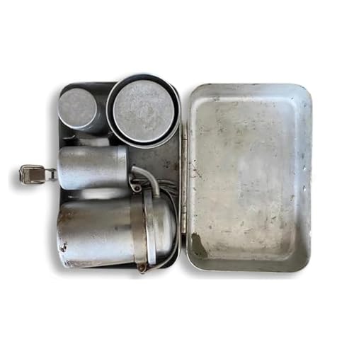 ARVALOLET Vintage Camping Kaffeekannen-Set Tragbare Kaffeekanne for Wandern Camping Retro-Kaffeegeschirr for Outdoor-Abenteuer von ARVALOLET