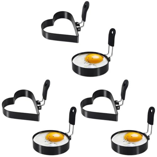 Edelstahl Eierform 2er Set Antihaft Spiegelei-Ringform for Frühstück und Backen Edelstahl Eierform 2er Set Antihaft Spiegelei-Ringform for Frühstück und Backen von ARVALOLET