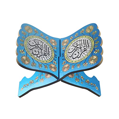Holz Eid Al-Fitr islamischen Bücherregal Organizer Bibel Rahmen Kuran Koran Koran Heilige Buch Stand Halter Display Home Dekoration von ARVALOLET