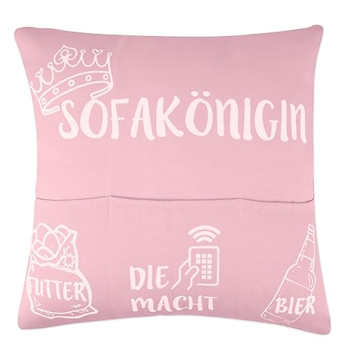 ARVOV Sofa Königin Kissenbezug, Geburtstagsgeschenk für Frau, Geschenke für Frau, Frau, Geburtstagsgeschenk Frau (45 x 45 cm, Sofa Königin Rosa) von ARVOV