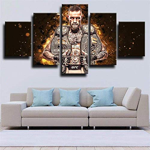 ARXYD Poster Bilder Gemälde auf Leinwand 5 Stück UFC Sports Conor McGregor 5 Stück Modern Home Decoration Artwork bereit, kreative Geschenk zu hängen von ARXYD