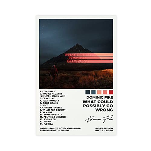 ARZARF Dominic Fike Poster "What Could Possibly Albumcover", Leinwand, Poster, Schlafzimmer, Dekoration, Sport, Landschaft, Büro, Raumdekoration, Geschenk, ohne Rahmen, 30 x 45 cm von ARZARF