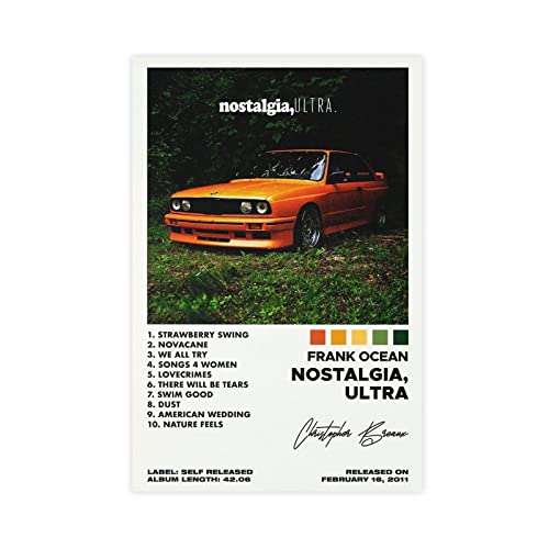 ARZARF Frank Ocean Poster Nostalgie Ultra Album Cover Poster 3 Leinwand Poster Wandkunst Dekor Druck Bild Gemälde für Wohnzimmer Schlafzimmer Dekoration ohne Rahmen Stil 30 x 45 cm von ARZARF