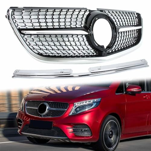 ARZARF Kühler Front Grill Kühlergrill,für Benz Vito W447 AB 03.2019-2023 Frontgrill Kühlergrill Modifiziertes Zubehör Kühlergrill Streifen Front Kühlergrill ARZARF Kühler Front Grill Kühlergrill,für Benz Vito W447 AB 03.2019-2023 Frontgrill Kühlergrill Modifiziertes Zubehör Kühlergrill Streifen Front Kühlergrill von ARZARF