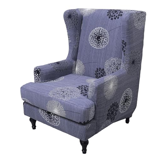 ARZARF Moderner Ohrensessel Überzug mit T-Sitzkissenbezug,Dehnbarer-Ohrensesselbezug,Einfach zu reinigen und anzubringen,für Ohrensessel Wohnzimmer Schlafzimmer(Style 4) von ARZARF