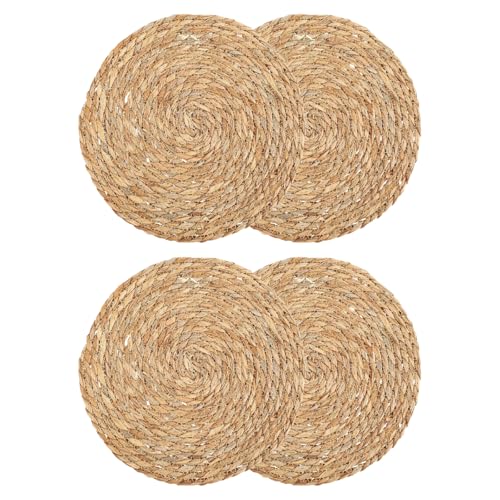 ARZOM - Untersetzer für Teller (4er Set) – Platzdeckchen aus Seegras ø 35 cm – geflochtener Tischuntersetzer – ideal für Esstisch – Tischset von ARZOM