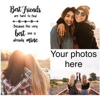 Bester Freund Fotodekor | Personalisierter Untersetzer-Set, Benutzerdefinierter Foto-Untersetzer, Keramik-Fliesen-Untersetzer, Beste Freundin von ARavensDreams