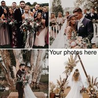 Boho Hochzeit Untersetzer | Gastgeschenk, Brautparty Geschenk, Geschenke Für Hochzeitsfeier, Jahrestag, Trauzeugin Ihre Fotos Hier von ARavensDreams