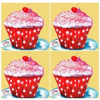 Cupcake Untersetzer | Geburtstag Party Untersetzer, Küche Mädchen Dekor, Getränkehalter, Geschenk Für Bäcker, Nachbar von ARavensDreams