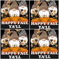 Happy Fall Y'all Untersetzer | Set, Herbst Tisch Dekor, Bauernhaus Untersetzer, Zwergen Geschenke, Dekor von ARavensDreams