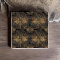 Libellen Dekor | Set Von 4 Untersetzer, Libelle Kunst, Schreibtisch Boho Libelle, Natur Wohnkultur, Liebhaber Geschenk von ARavensDreams