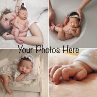 Neugeborene Fotountersetzer | Familienfoto Collage, Untersetzer, Geschenk Für Neue Mama, Personalisierte Untersetzer Set, Erinnerung Keramik von ARavensDreams