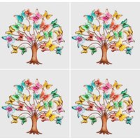 Schmetterling Dekor | Untersetzer, Baum, Keramik, Untersetzer Sets, Keramik Topfuntersetzer von ARavensDreams