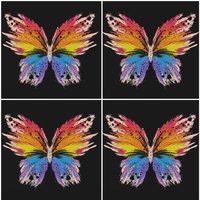 Schmetterling Untersetzer | Dekoration, Schreibtisch Dekor, Fliesen Untersetzer, Saugfähige Decoupage Geschenk von ARavensDreams