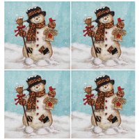 Schneemann Untersetzer | Fliesenuntersetzer, Untersetzer, Schneemann, Weihnachten, Keramikfliesenuntersetzer, Dekorative Fliesen, Winterspaß von ARavensDreams