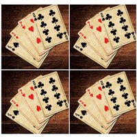 Spielkarten Kunst | Spielkarten-Untersetzer, Spielzimmer-Dekor, Keramik-Untersetzer, Getränke-Untersetzer, Kasino-Thema, Poker-Nacht von ARavensDreams