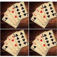 Spielkarten Kunst | Spielkarten-Untersetzer, Spielzimmer-Dekor, Keramik-Untersetzer, Getränke-Untersetzer, Kasino-Thema, Poker-Nacht von ARavensDreams